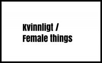  Female things