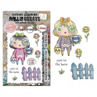 CUTE TO THE BONE Halloween clear stamp set - Stämpelset från AALL & Create A7