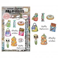 HALLOWEEN BITS clear stamp set - Stämpelset från AALL & Create A7