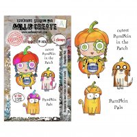 PUMPKIN PALS clear stamp set - Stämpelset med pumpatjej från AALL & Create A7