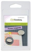 2 Power magnets for magnetic media mat - Magneter från Craft Emotions 1,9 cm