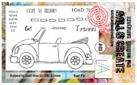 #411 Road trip car clear stamp set - Stämpelset med biltema från AALL & Create A6