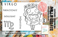 FÖRBESTÄLLNING #593 Virgo girl with a fox clear stamp set - Stämpelset med jungfrun flicka med räv från Janet Klein AALL & Creat