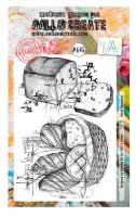#645 Baked happiness bread clear stamp set - Stämpelset med bröd från Bipasha BK AALL & Create A6