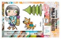 #The hike girl boy clear stamp set - Stämpelset med tjej och hund från Janet Klein AALL & Create A7