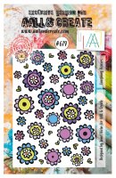 #679 Laughing flowers clear stamp set - Stämpelset med små blommor från Janet Klein AALL & Create A7