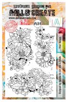 #684 Petal Therapy flower clear stamp set from Bipasha BK AALL & Create A5