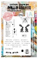 #756 Miniatures text, animal and bug clear stamp set - Stämpelset med djur, insekter och texter från Tracy Evans AALL & Create A