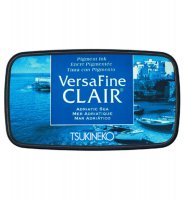 ADRIATIC SEA blue ink pad - Blå stämpeldyna från Versafine clair Tsukineko