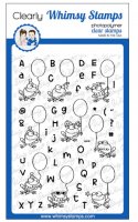 PRE-ORDER AlFROGabet Clear Stamp set from Whimsy Stamps 10x15 cm