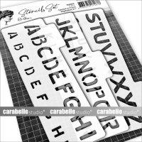 Alphabet #1 stencil set - Bokstavsschabloner från Carabelle Studio