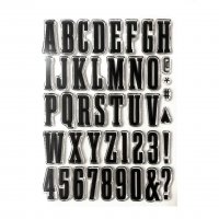 BOLD ALPHABET clear stamp set from Elizabeth craft designs