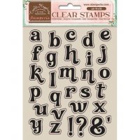 Alphabet stamp set Create happiness - Alfabetsstämplar från Vicky Papaioannou Stamperia 14x18 cm