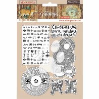 Amazonia Snake rubber stamp set from Stamperia 14x18 cm