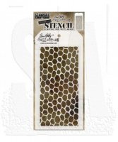 ANONYMOUS HIVE honeycomb pattern stencil - Schablon med bivaxnätmönster från Tim Holtz Stamper's Anonymous