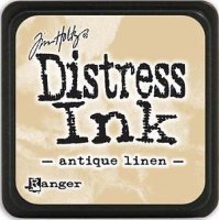 antique linen, distress ink, tim holtz