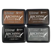 Distress Archival ink pad stack from Tim Holtz Ranger ink