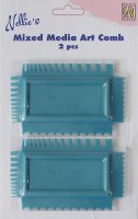 ART COMB 2-PACK for gel plate printing - Texturkammar för geléplattor från Nellie Snellen