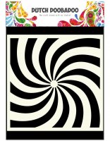 Art spiral stencil - Schablon från Dutch Doobadoo 15*15 cm