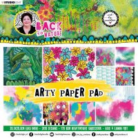 Arty paper pad Back to nature - Mönsterpapper från Art by Marlene Studio Light 20x20 cm