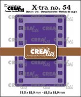 Filmstrip no. 54 ATC die set (film frame) - Filmrutastansmallar från CreaLies 63,5x88,9 mm