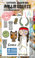 #1016 ATHENS GREECE clear stamp set - Stämpelset från AALL & Create