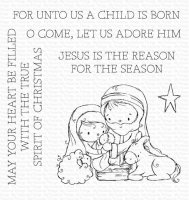 Away in a Manger Nativity Clear Stamp set (RAM-024) - Stämpelset med Jesu födelse från My favorite things