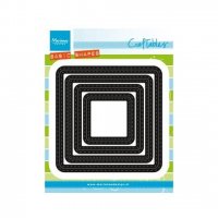 Basic square passepartout die set - Kvadratiska stansmallar med sömkant från Marianne Design