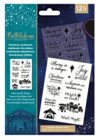 Bethlehem Collection Clear Stamp Wonderous Sentiments - Stämpelset med jultexter från Crafter's Companion