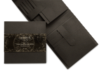 Black Trifold Waterfall Folio Album 7.5x7.5x1.25 inch - Svart minialbum från Graphic 45