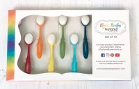 Colourful blender brushes - 10 st färgglada infärgningsborstar från Taylored Expressions