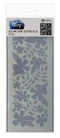 Bold Blossoms Simline stencil - Schablon till matchande stämpelset från Simon Hurley Ranger ink
