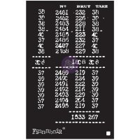 FÖRBESTÄLLNING Book of numbers stencil - Schablon med siffror från Finnabair Prima Marketing inc 15x22 cm