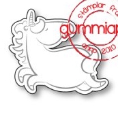 Die for bouncing unicorn - Stansmall till skuttande enhörning från Gummiapan