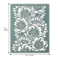 BOUQUET flower background die - Bakgrundsstansmall med blommor från Tim Holtz Sizzix