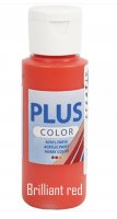 BRILLIANT RED briljantröd akrylfärg från Plus Color 60 ml