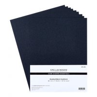 BRUSHED BLACK Cardstock (10pcs) - Svarta papper från Spellbinders 21,6x28 cm