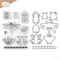 BEETLES AND BUGS insect stamp and die set from Elizabeth craft designs