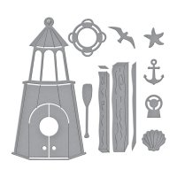Build a SUMMER Birdhouse Etched Die set from Vicky Papaioannou Spellbinders