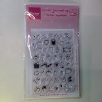 BULLET JOURNAL TRACKER SYMBOL clear stamp set from Marianne Design