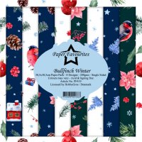 Bullfinch Winter 12x12 Inch Paper Pack - Mönsterpapper med jul- och vintertema från Paper Favourites 30x30 cm