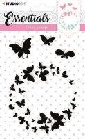 Butterfly circle clear stamp set - Stämpelset med fjärilar från Studio Light A7