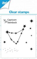 CAPRRICORN star sign clear stamp set - Stämpelset med stjärntecken stenbocken från Joy Crafts 7x7 cm