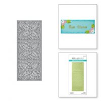 Carved Tile Embossing Folder - Slimline-embossingfolder med blommönster från Spellbinders 21,6x8,9 cm
