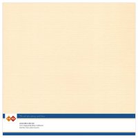 CHAMOIS apricot beige Linen Cardstock 30,5x30,5 cm (10pcs) - Aprikosbeige papper från Card Deco