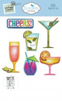 CHEERS TO YOU GLASS DIE SET from Elizabeth craft designs