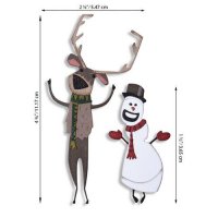Papercut Christmas #2 Colorize die set - Stansmallar för att göra en ren och en snögubbe från Tim Holtz / Sizzi