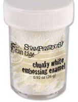 Chunky white embossing enamel - Grovkornigt vitt embossingpulver från Stampendous