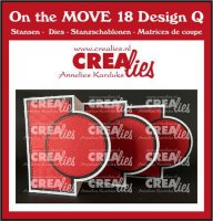 CIRCLE FLAP CARD Design Q on the move 18 die set from CreaLies