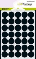 Circles stencil - Schablon med cirklar från Craft Emotions A6